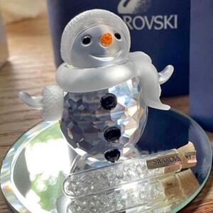 Swarovski Crystal Snowman Ornament